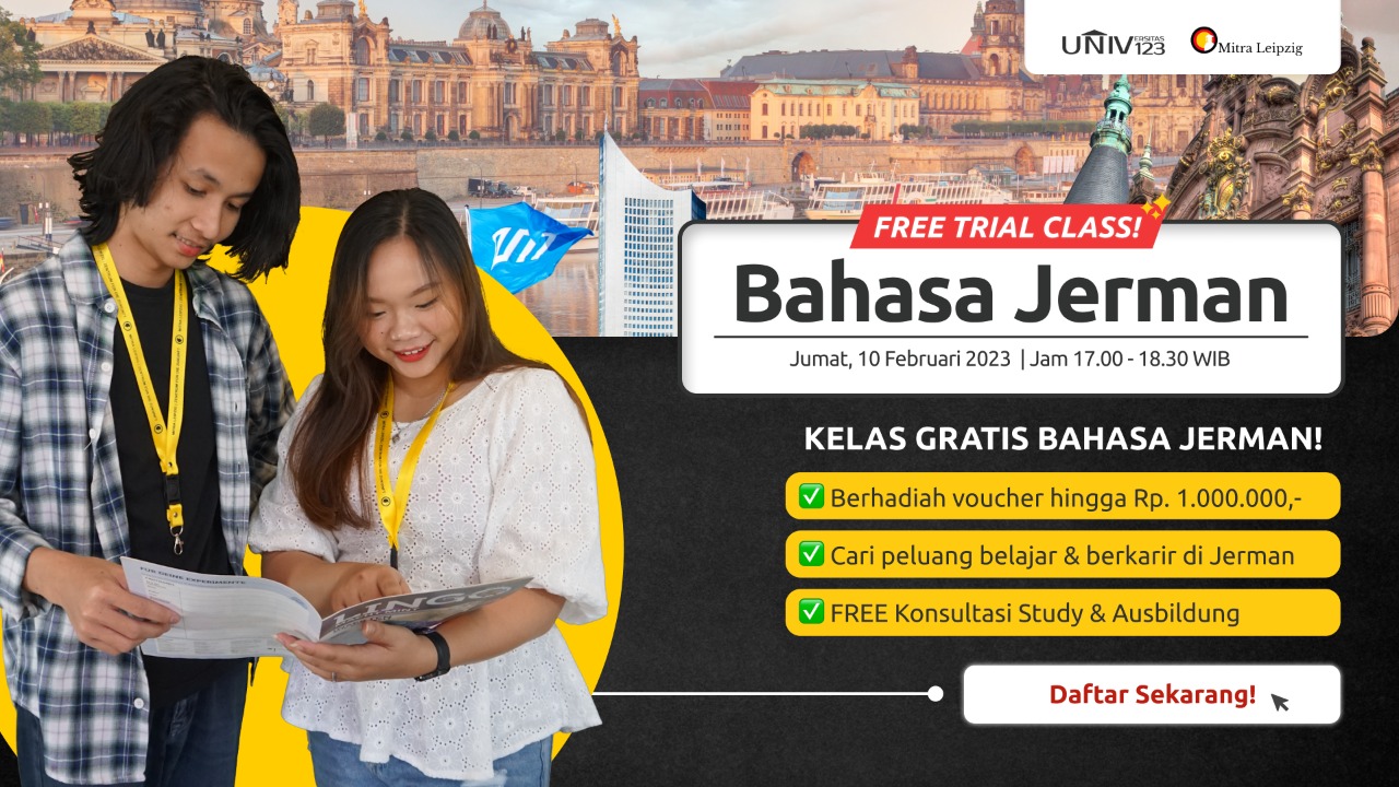 FREE TRIAL CLASS BAHASA JERMAN Universitas123