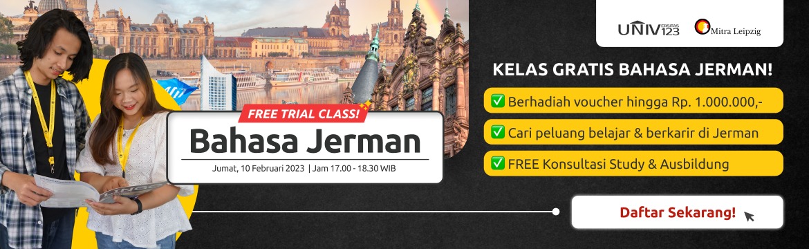 FREE TRIAL CLASS BAHASA JERMAN Universitas123